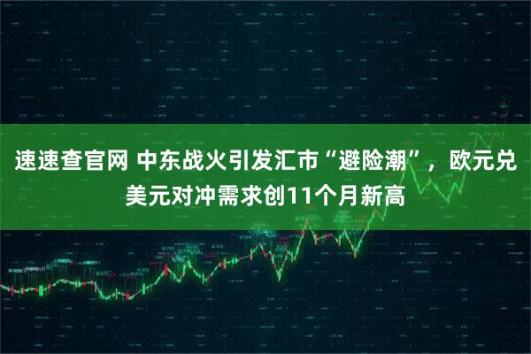 速速查官网 中东战火引发汇市“避险潮”，欧元兑美元对冲需求创11个月新高